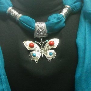 Pendant scarf, scarf pendant, scarf